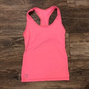 Pink workout tank top